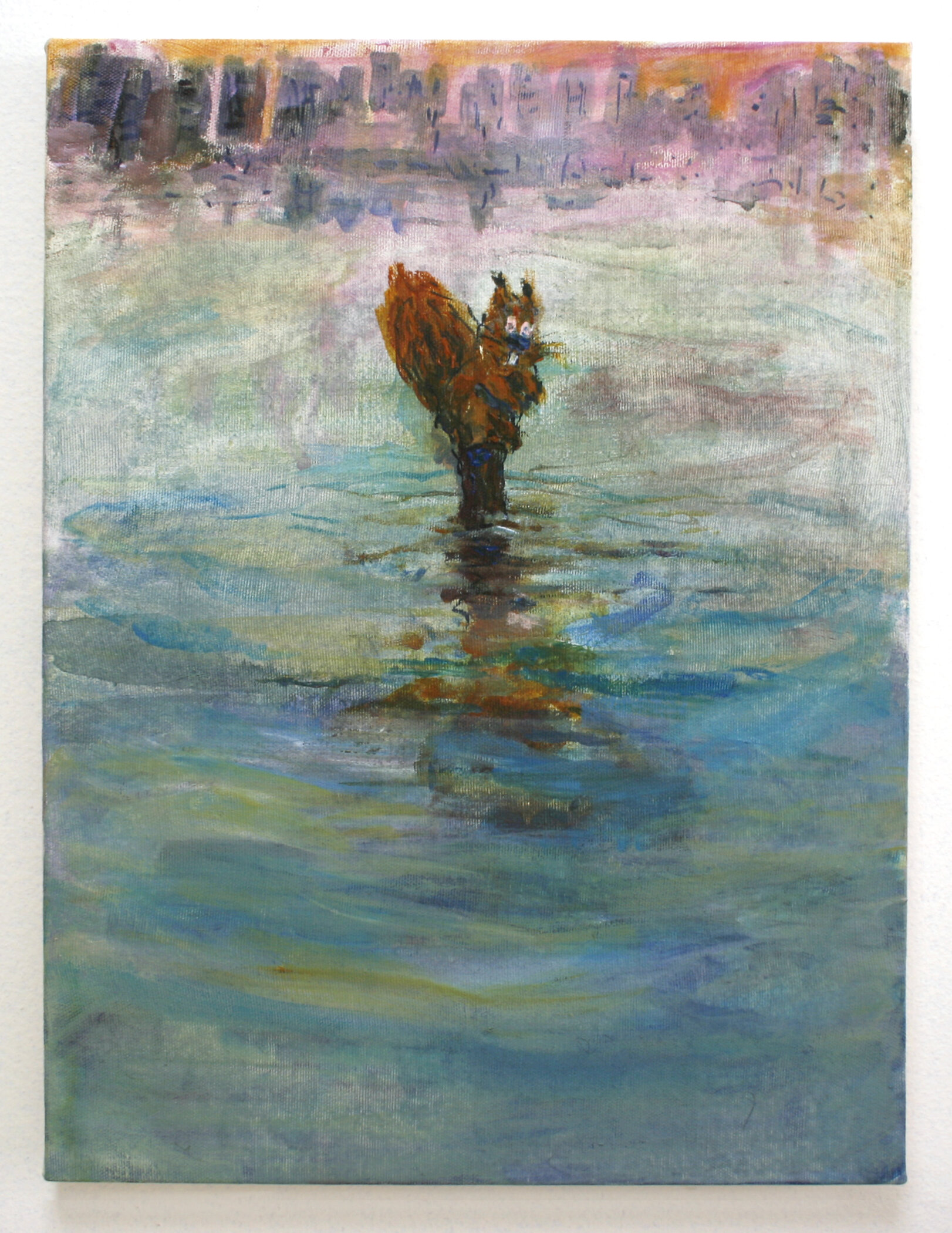 Sandy, 2012, acrylic on canvas, 18 x 14 "