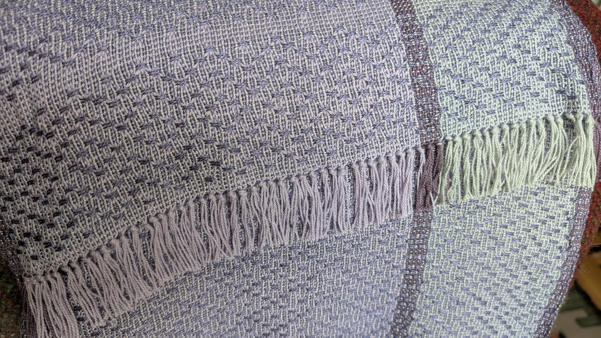 Drape Scarf in Tussah Silk on Cotton: Bronson Spot