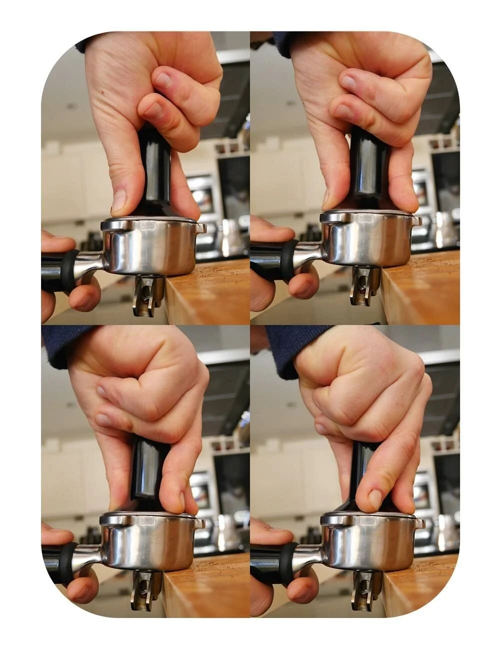 How to use an espresso machine | Tamp the coffee