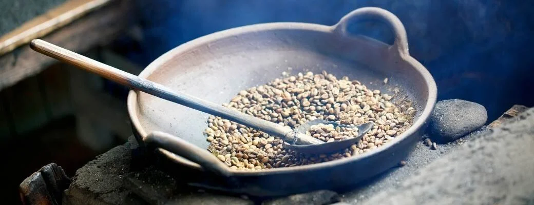 Traditional coffee roasting