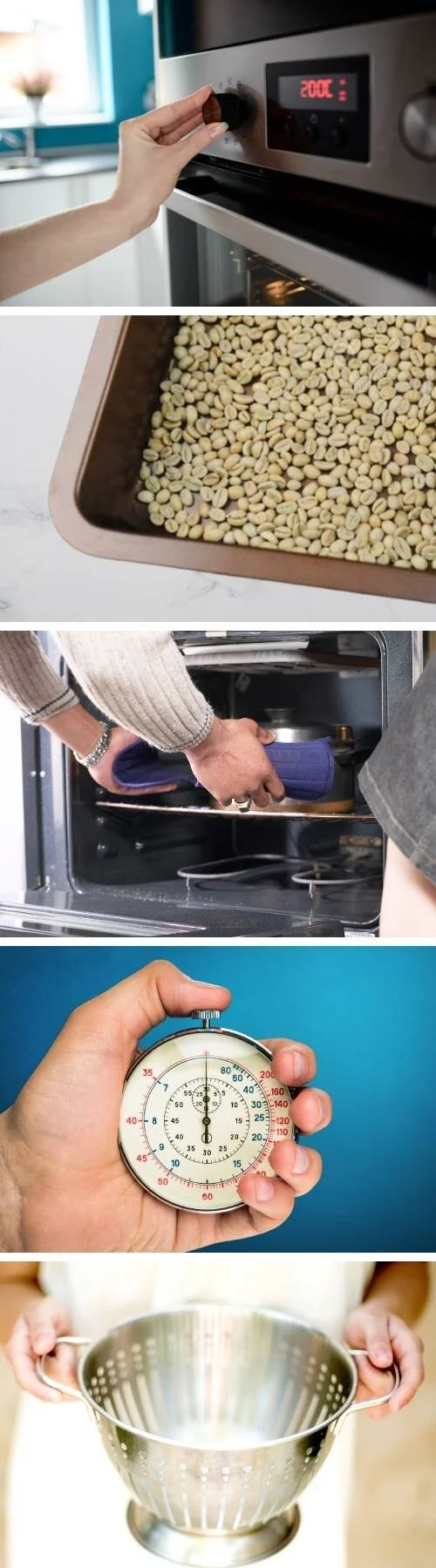 Roasting coffee oven.