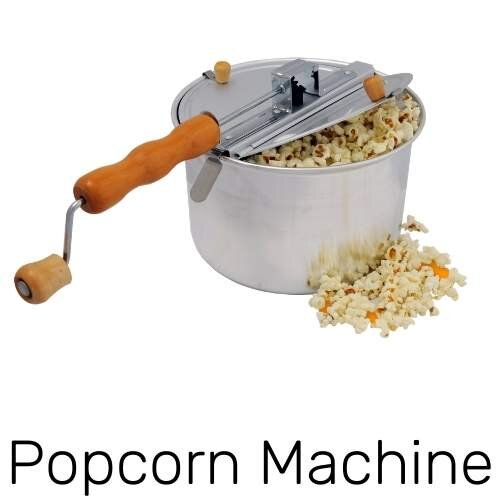 Popcorn machine for coffee