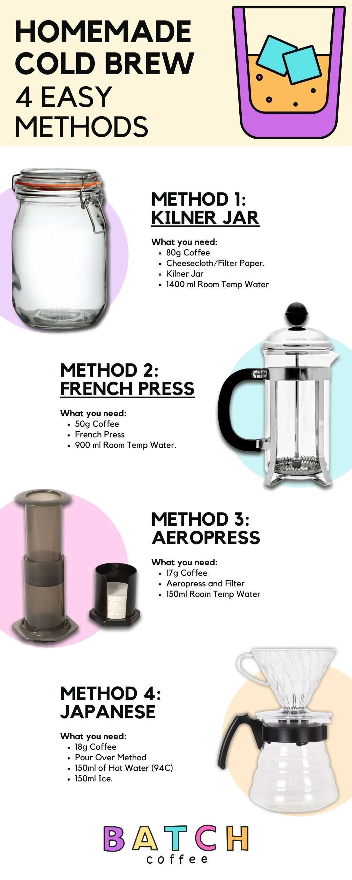 4 Cold Brew Coffee Methods (2023) Easy Homemade Cold Brew