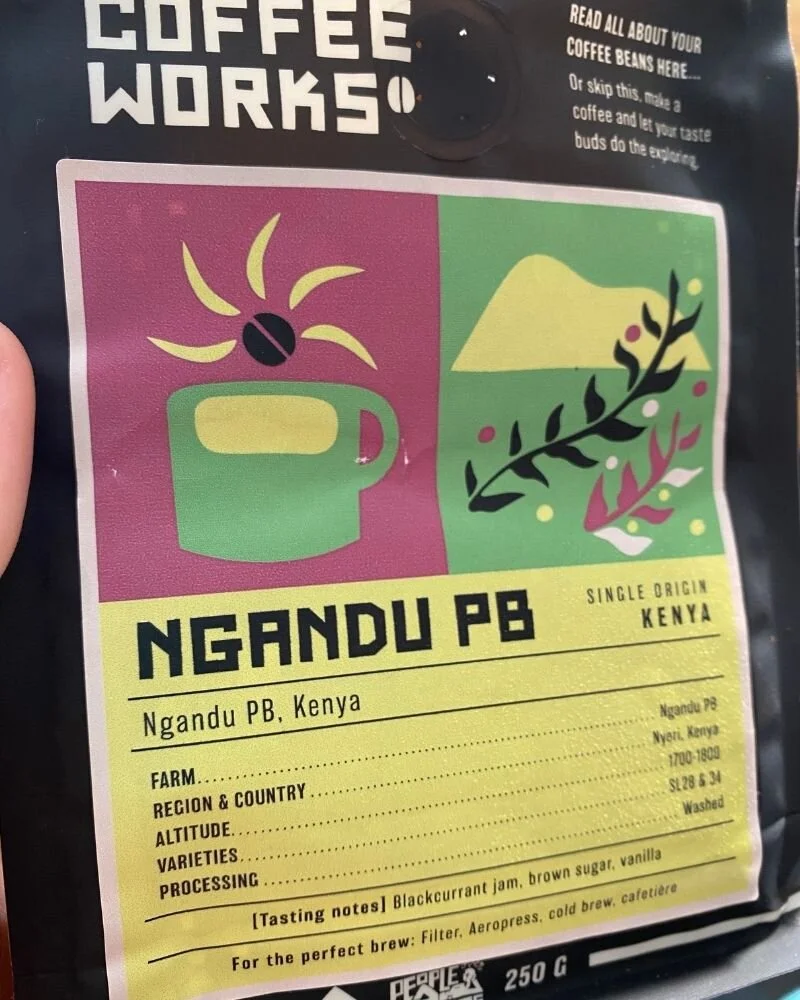 Mission Coffee Works Kenya Peaberry.