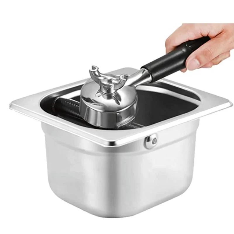 Coffee Knock Box Barista Per Espresso - Scatola Fondi Con Barra In Gomma Rimovibile