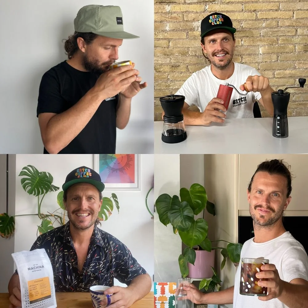 Tom with coffee gifts