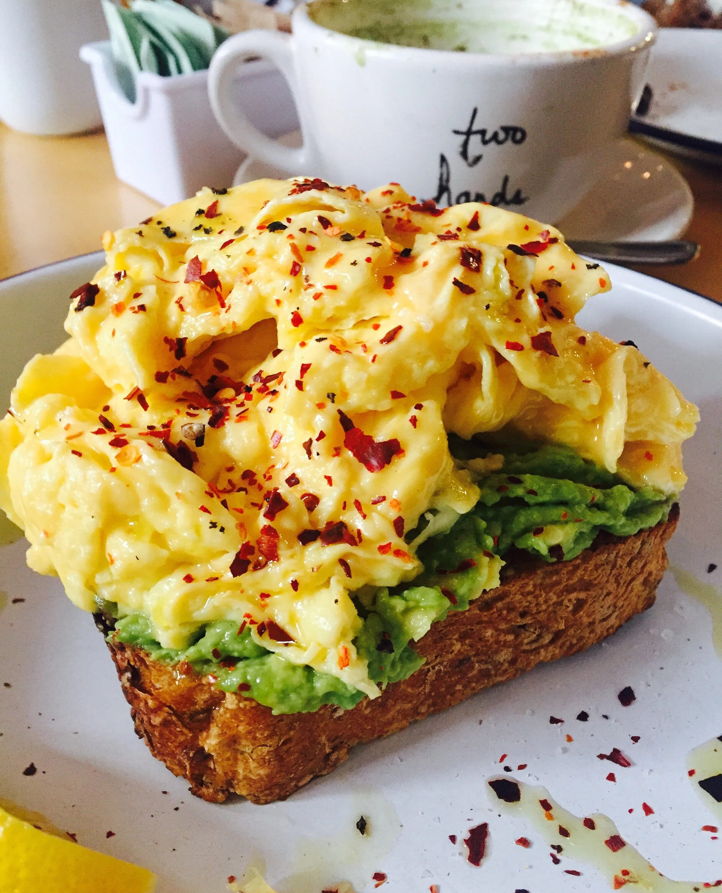 Avocado toast, etc.