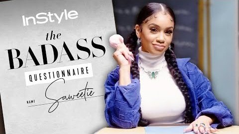Saweetie Prays for Freestyle Skills, Defines Pretty B**** Music | Badass Questionnaire | InStyle