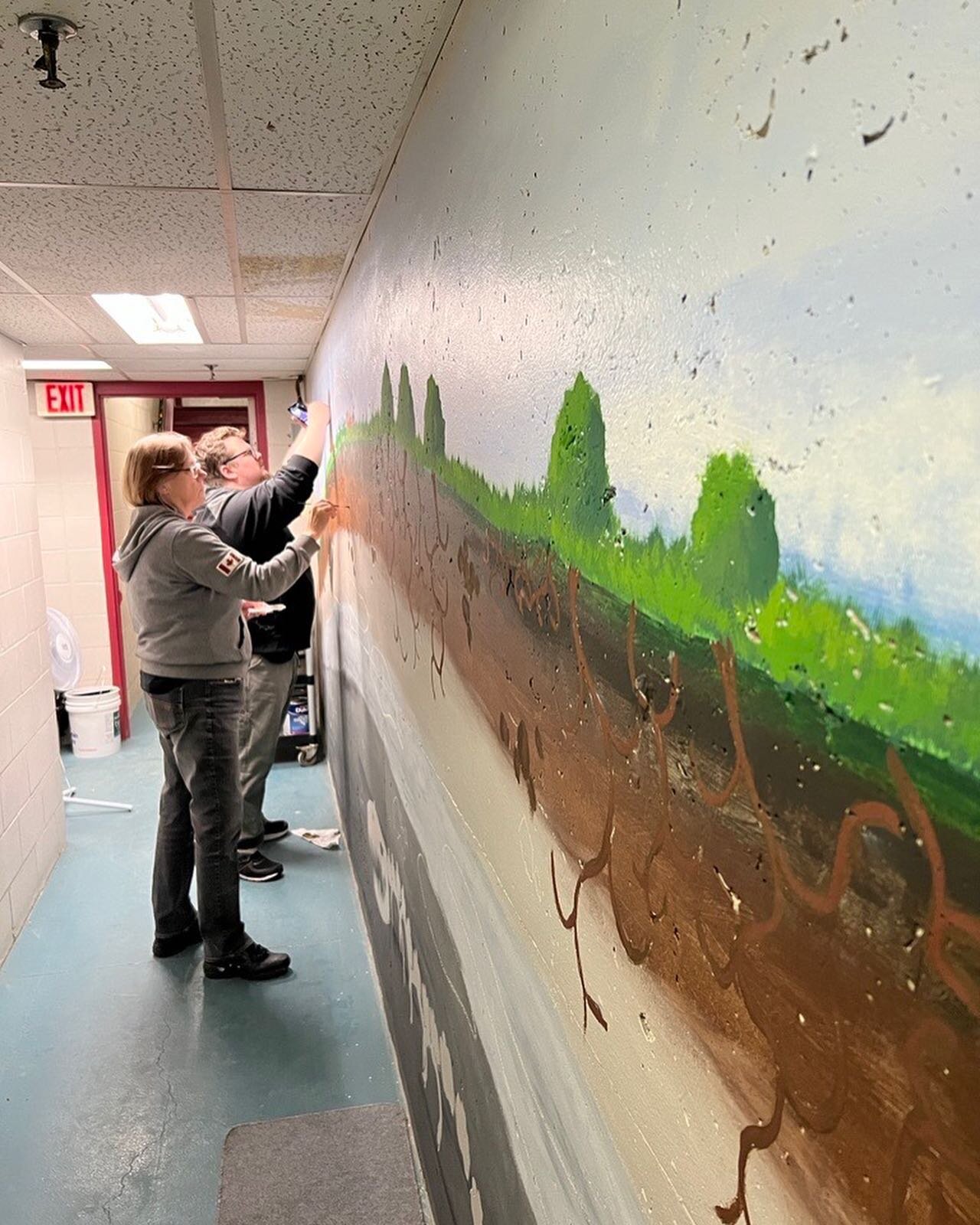 A marvellous thank you goes out to Forest City Home Decorators for their brilliant artistic contribution which has livened up the hallways to The Wormery at The Grove! 

This fantastic mural is not only an eye catching work of art, but will also be t