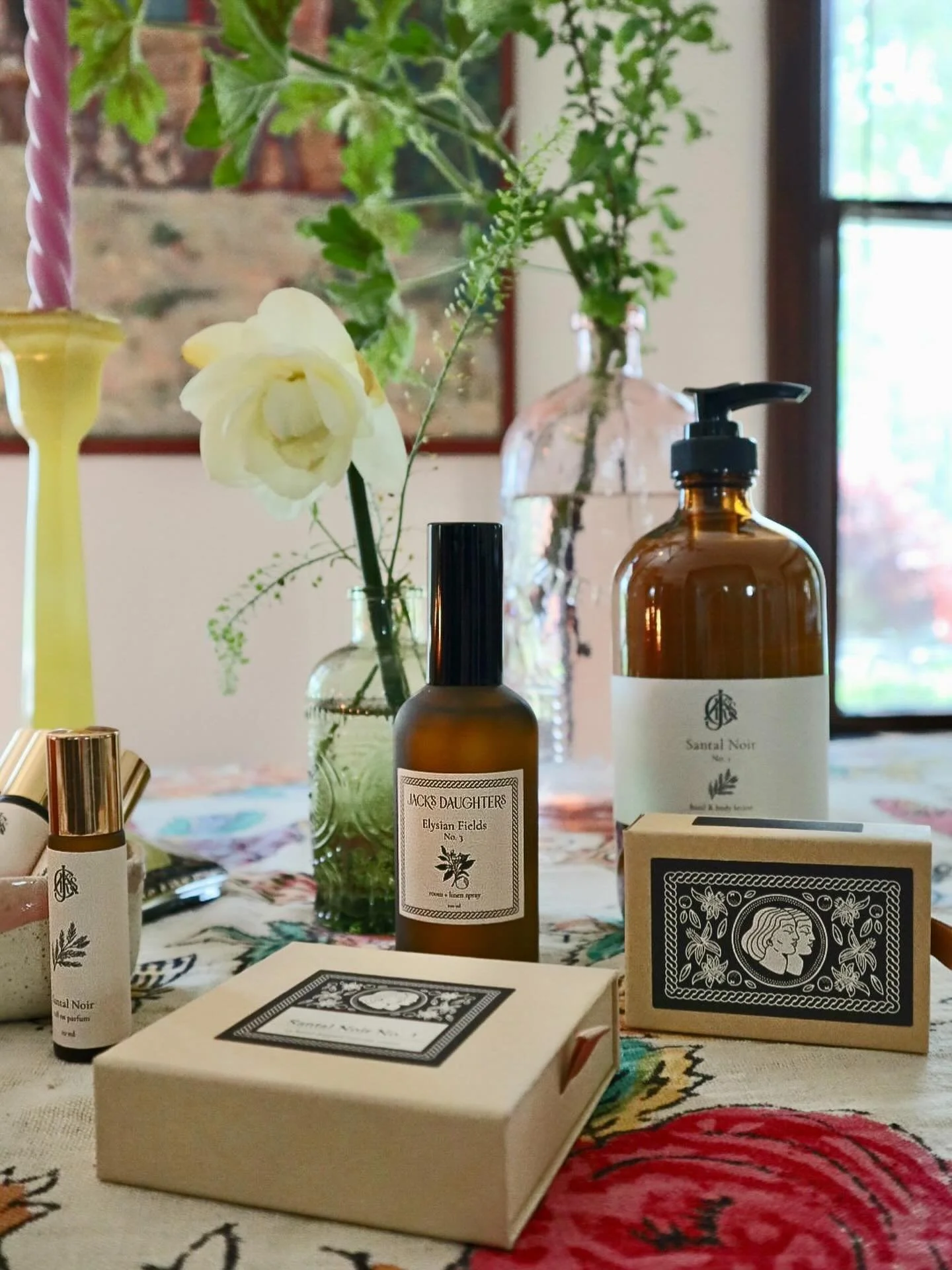 Elysian Fields No. 3 is a mix of orange flower &amp; gardenia. this fresh floral brings an uplifting scent to any space. Available in candle &amp; room spray 🍊