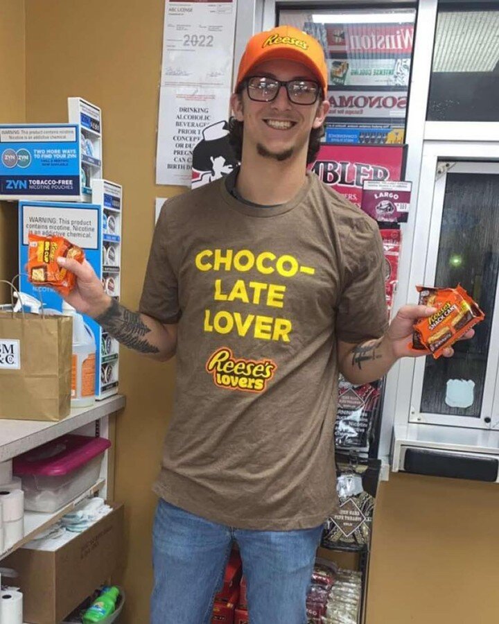 From the Manager of Clark&rsquo;s Pump-N-Shop #18 in Flemingsburg, KY. 💙

&ldquo;Not all heros wear capes. Some wear Reese gear. 
About a month ago our Hershey rep had her tire blow out on her way to our store. My assistant manager left and went and