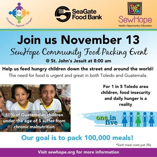 Central Catholic to Participate in SewHope Fundraiser to Combat Hunger