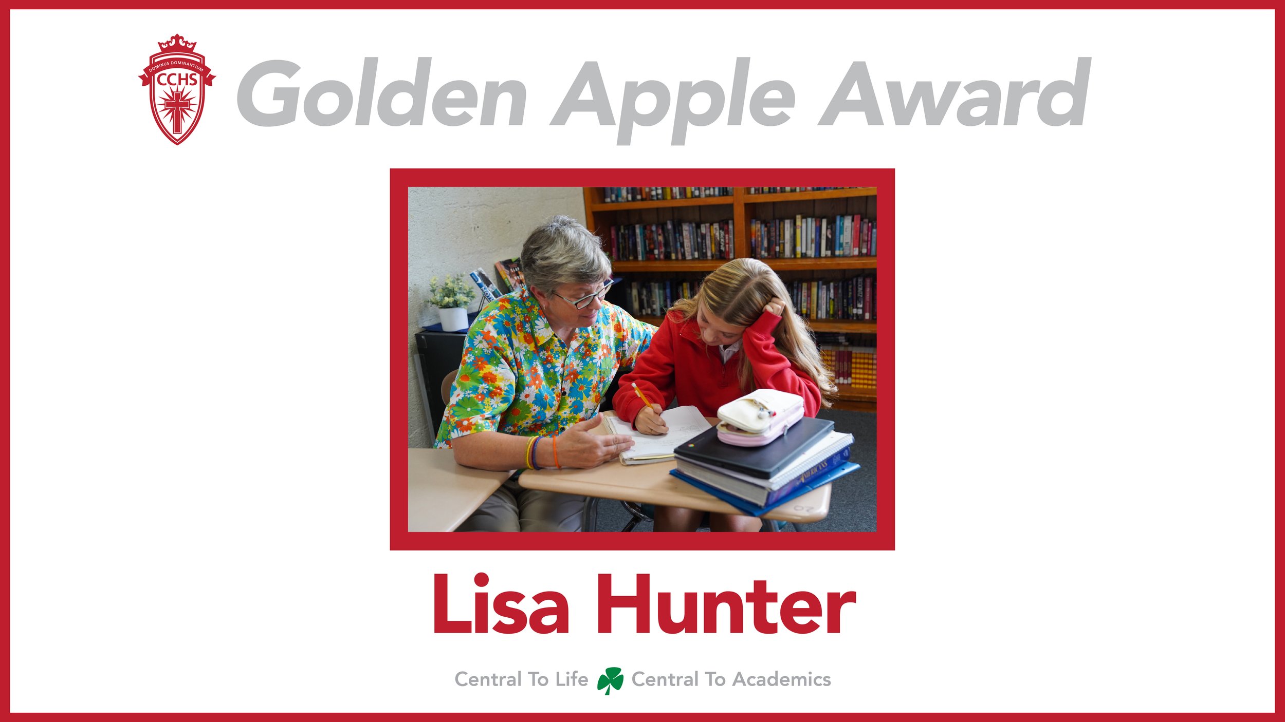 Teacher Lisa Hunter Chosen as Golden Apple Award Recipient