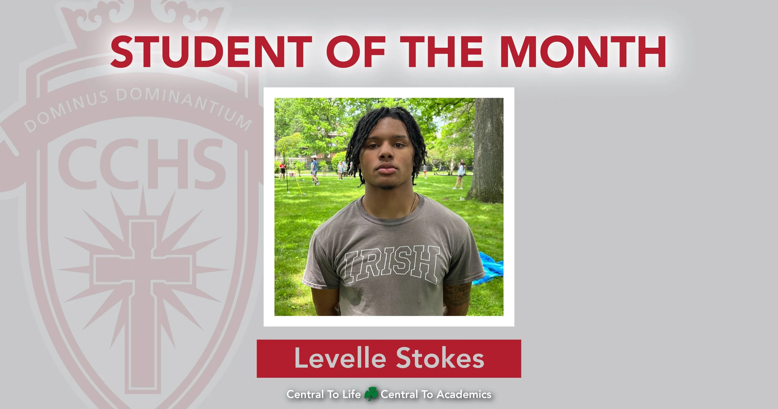 Levelle Stokes Selected Student of the Month for May