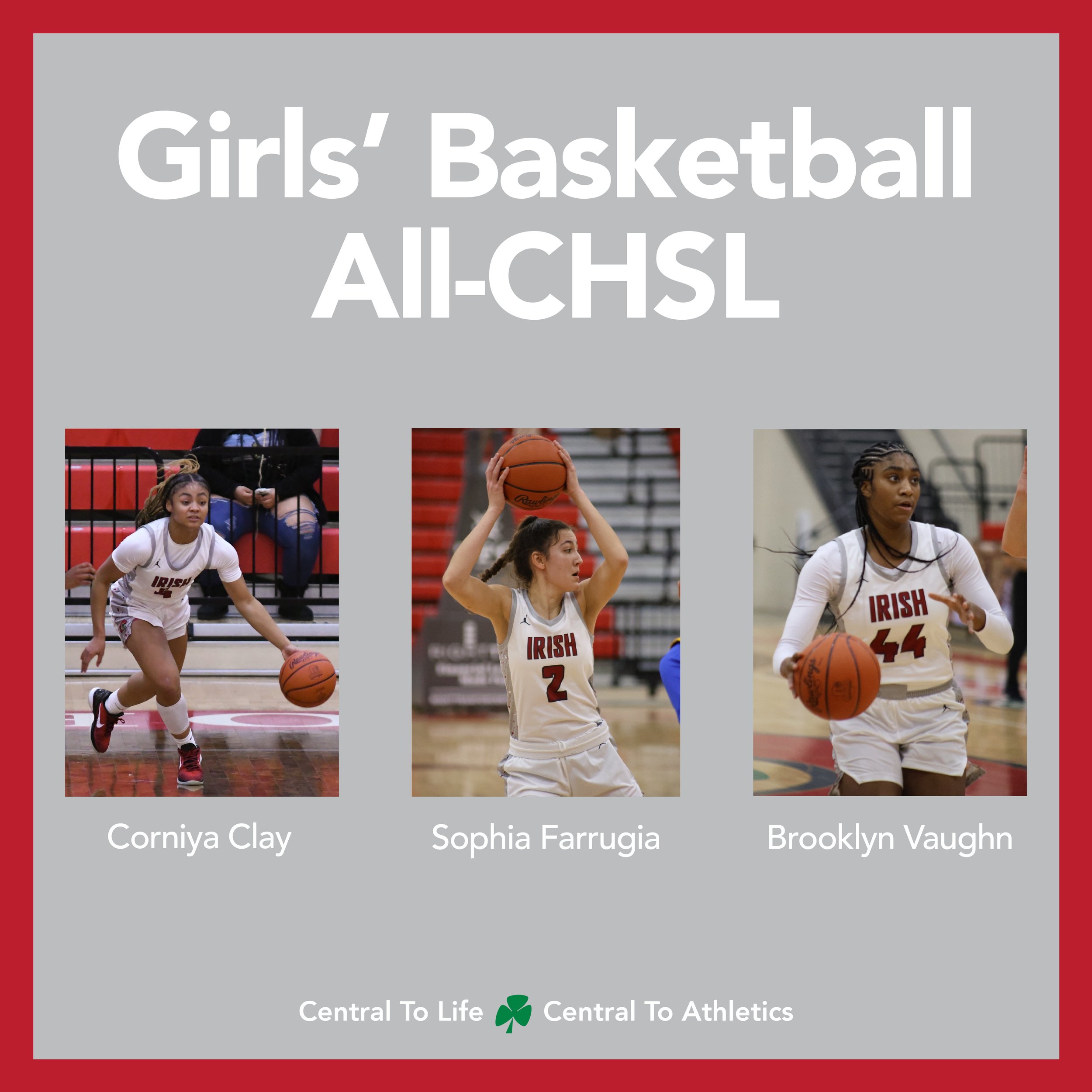 Girls’ Basketball Trio Earn All-CHSL Accolades — Central Catholic High