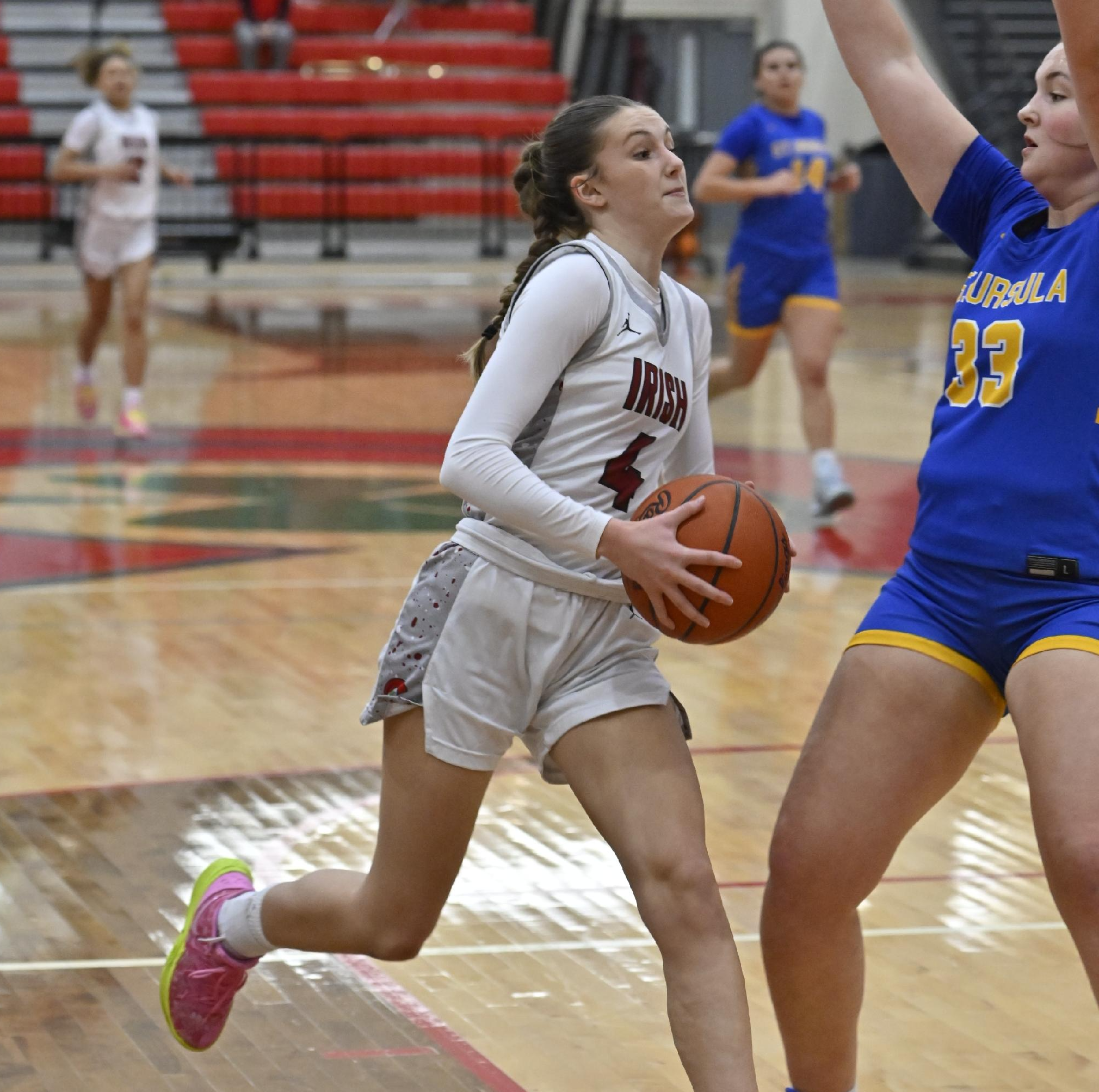 Girls’ Basketball Falls to Notre Dame Academy in Regular-Season Finale, 48–38