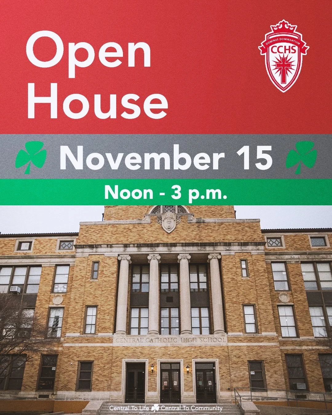 Central Catholic Invites Prospective Families to Open House on November 15