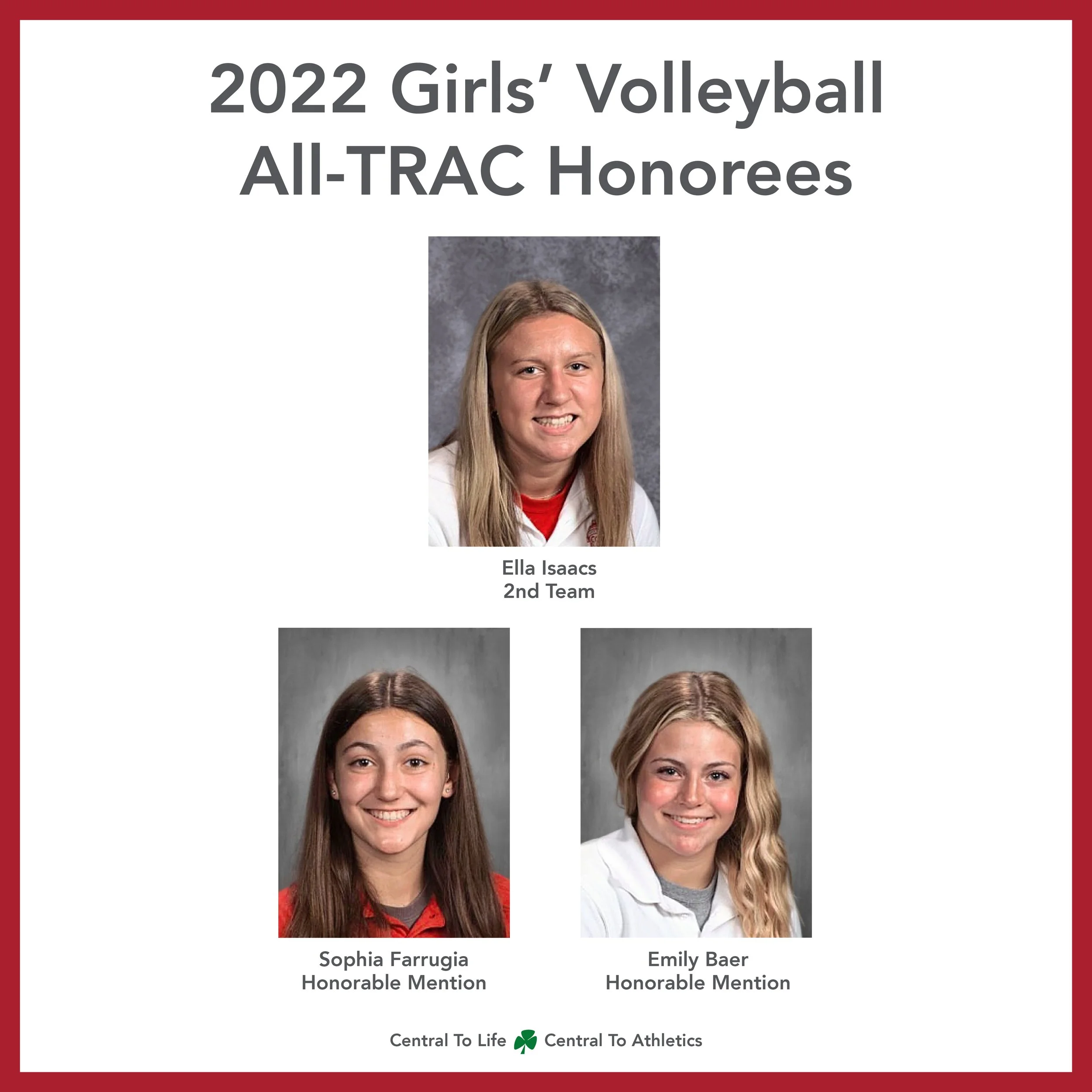 Three Girls’ Volleyball Players Register Postseason AllTRAC Laurels