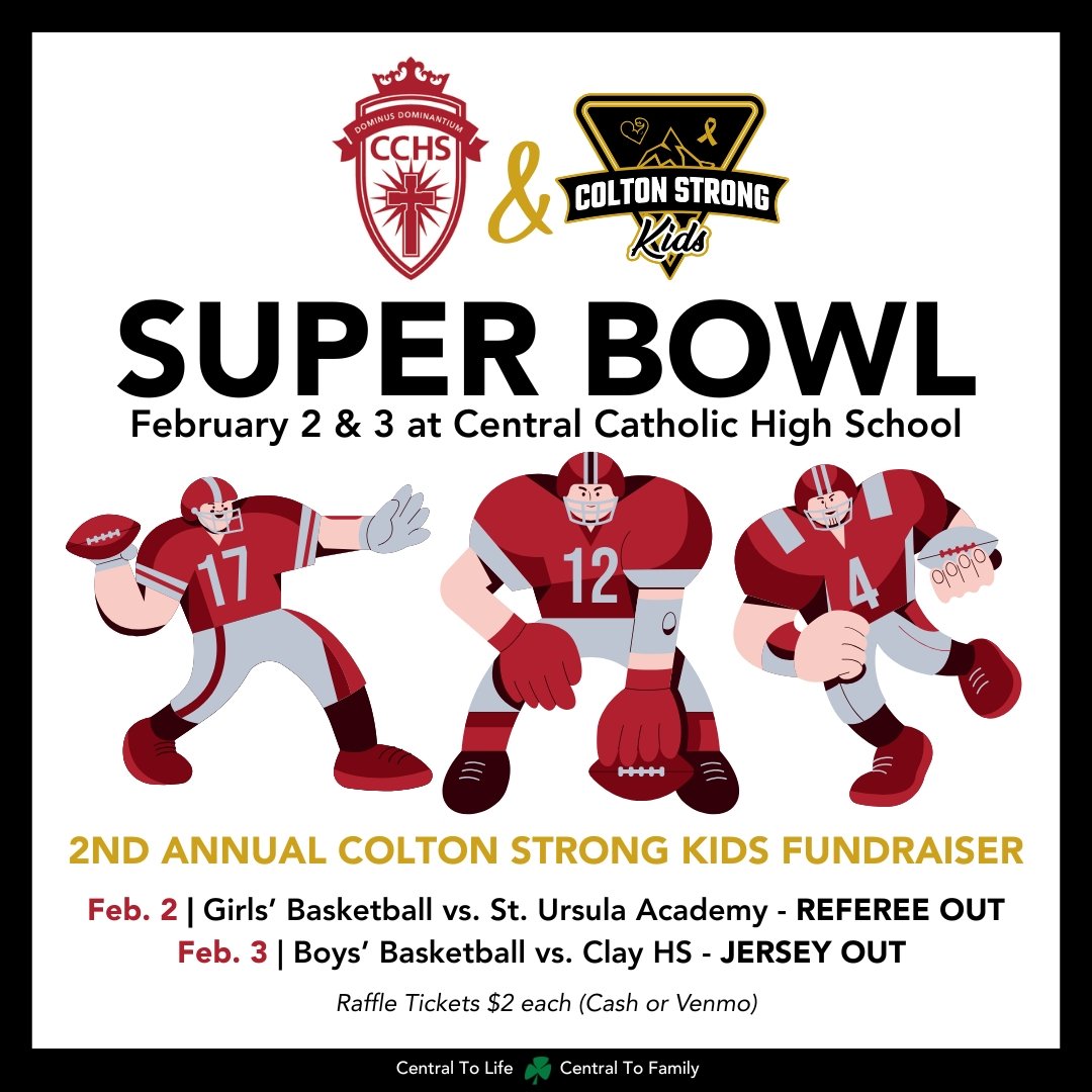 Central Catholic to Hold Colton Strong Kids Night at February 2 &amp; 3 Basketball Games