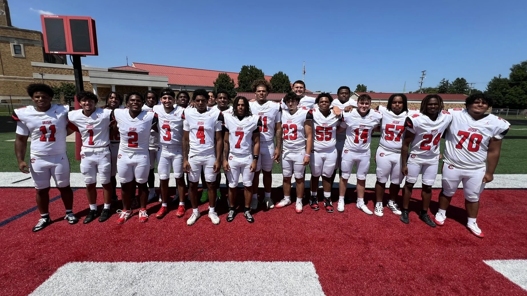 Football Hosts St. Mary’s Preparatory on Senior Night on Cherry Street