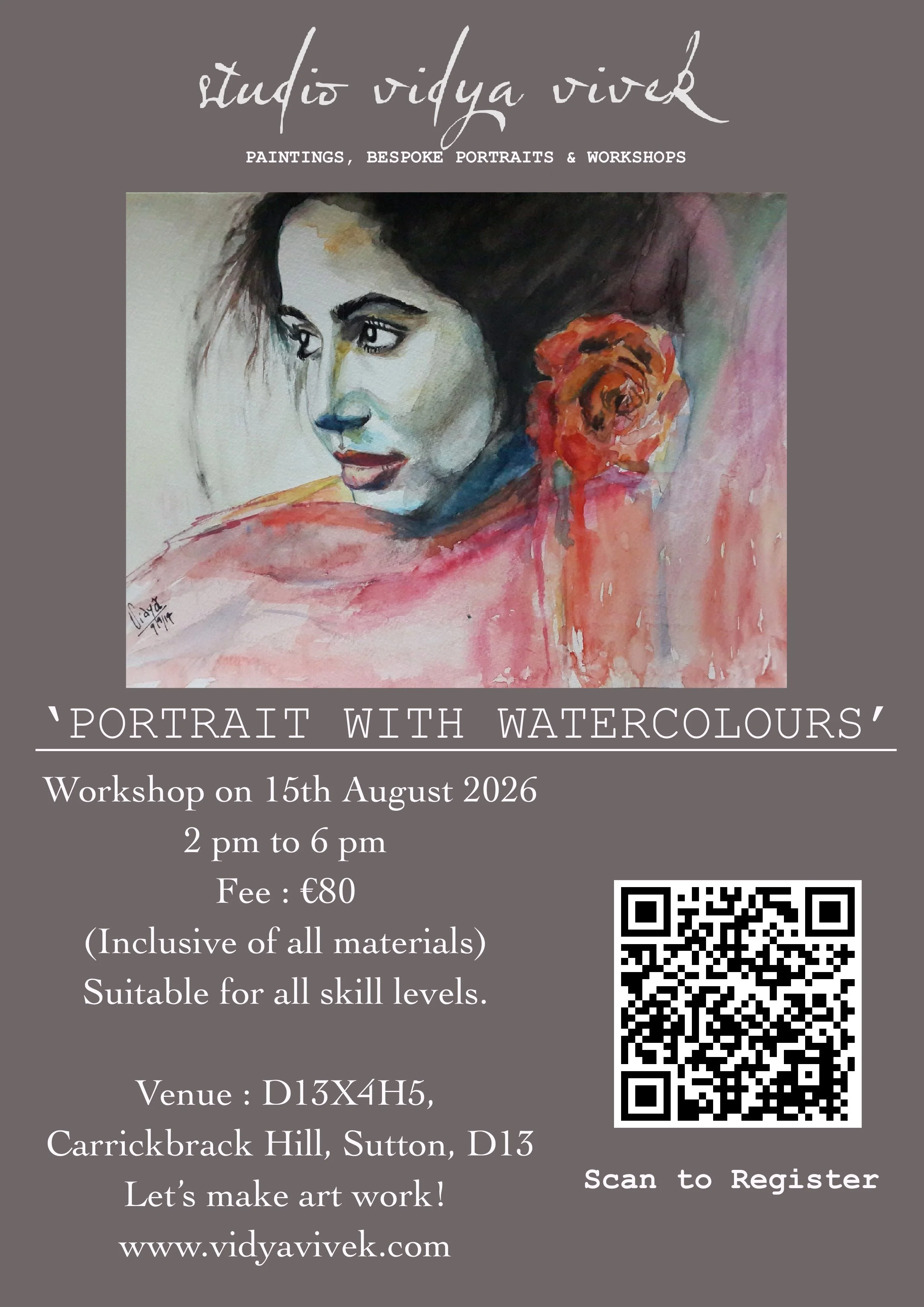WORKSHOP - PORTRAIT WITH WATERCOLOURS