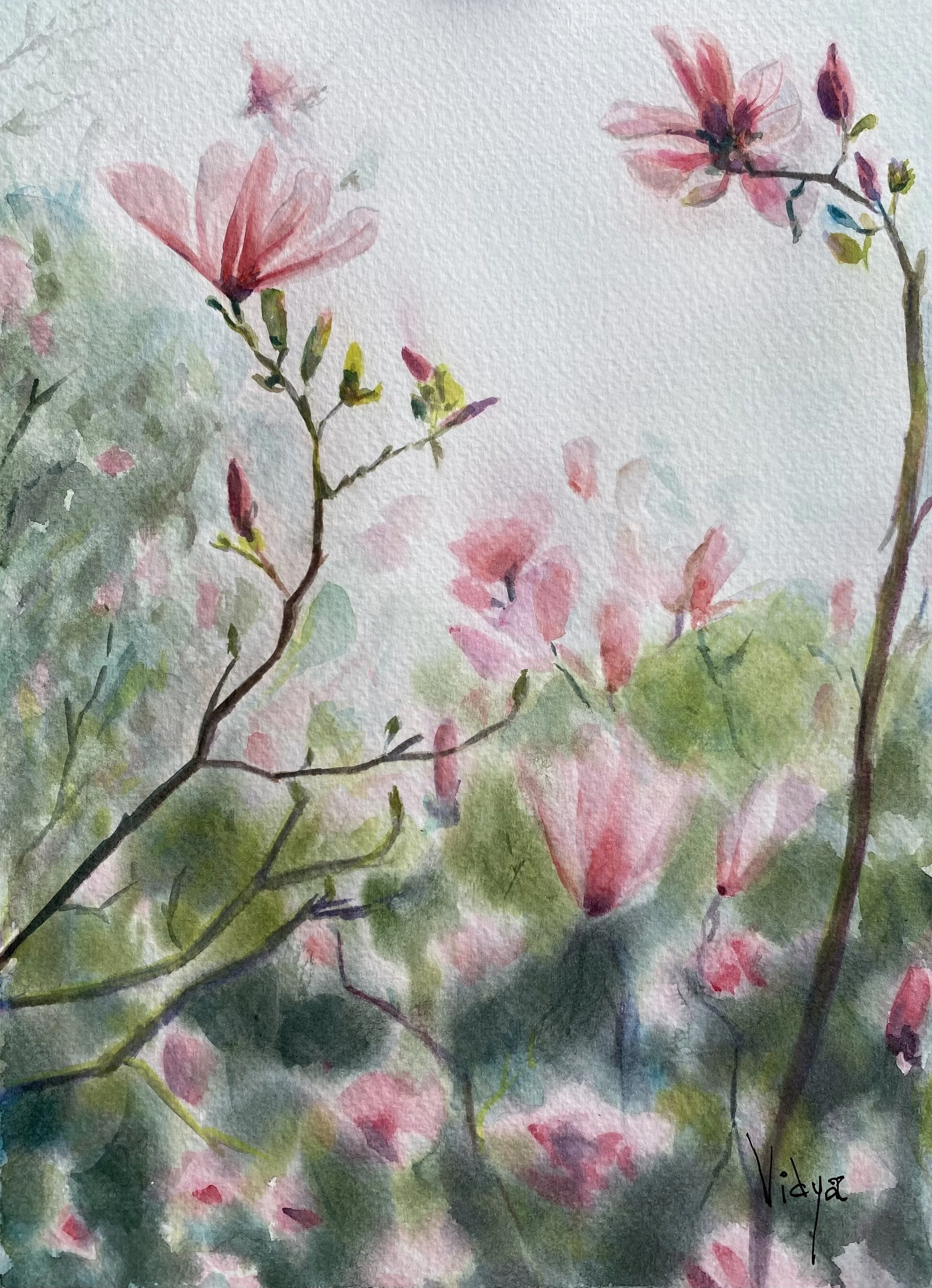 FLORALS WITH WATERCOLOURS