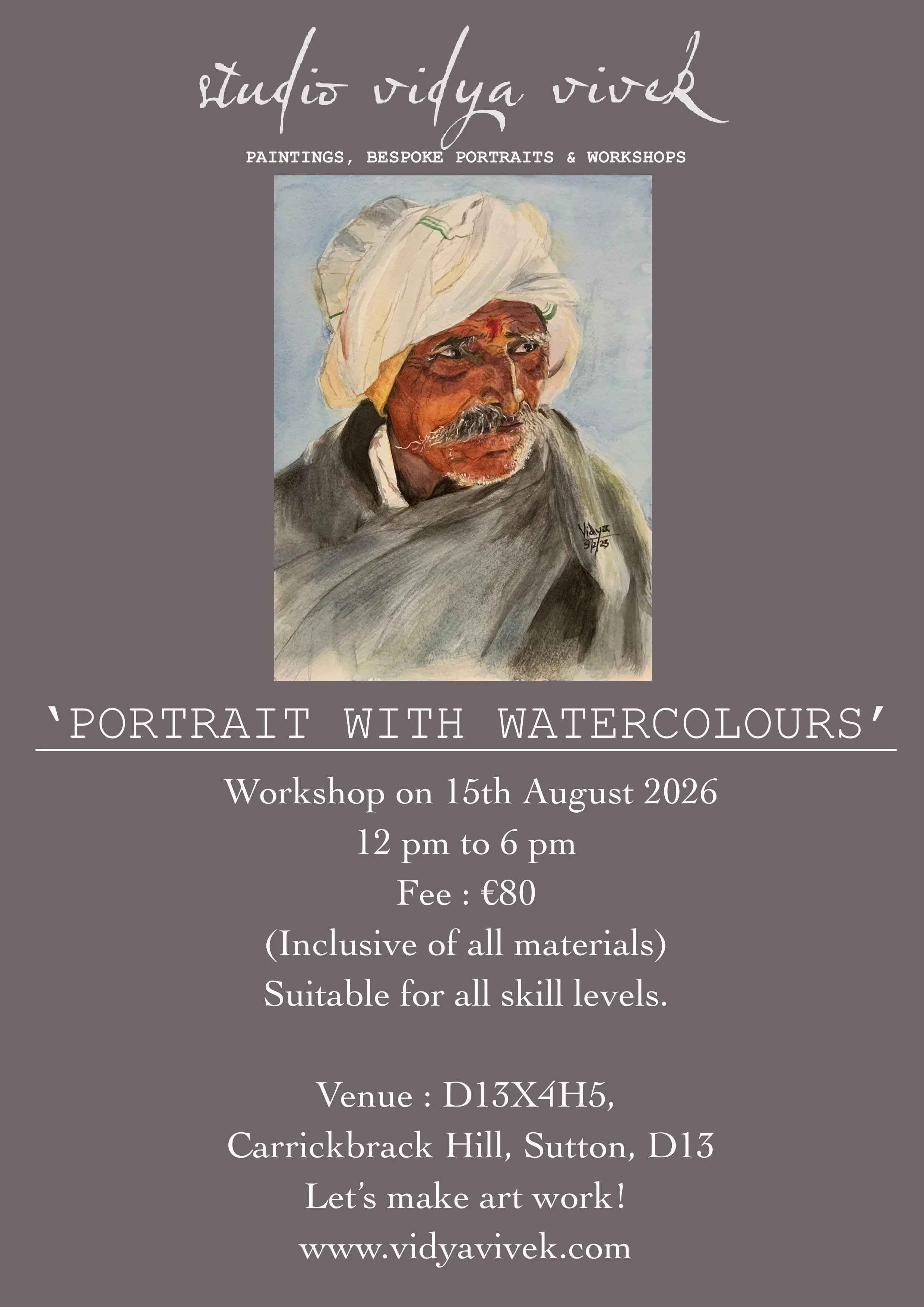 Portrait with Watercolours 