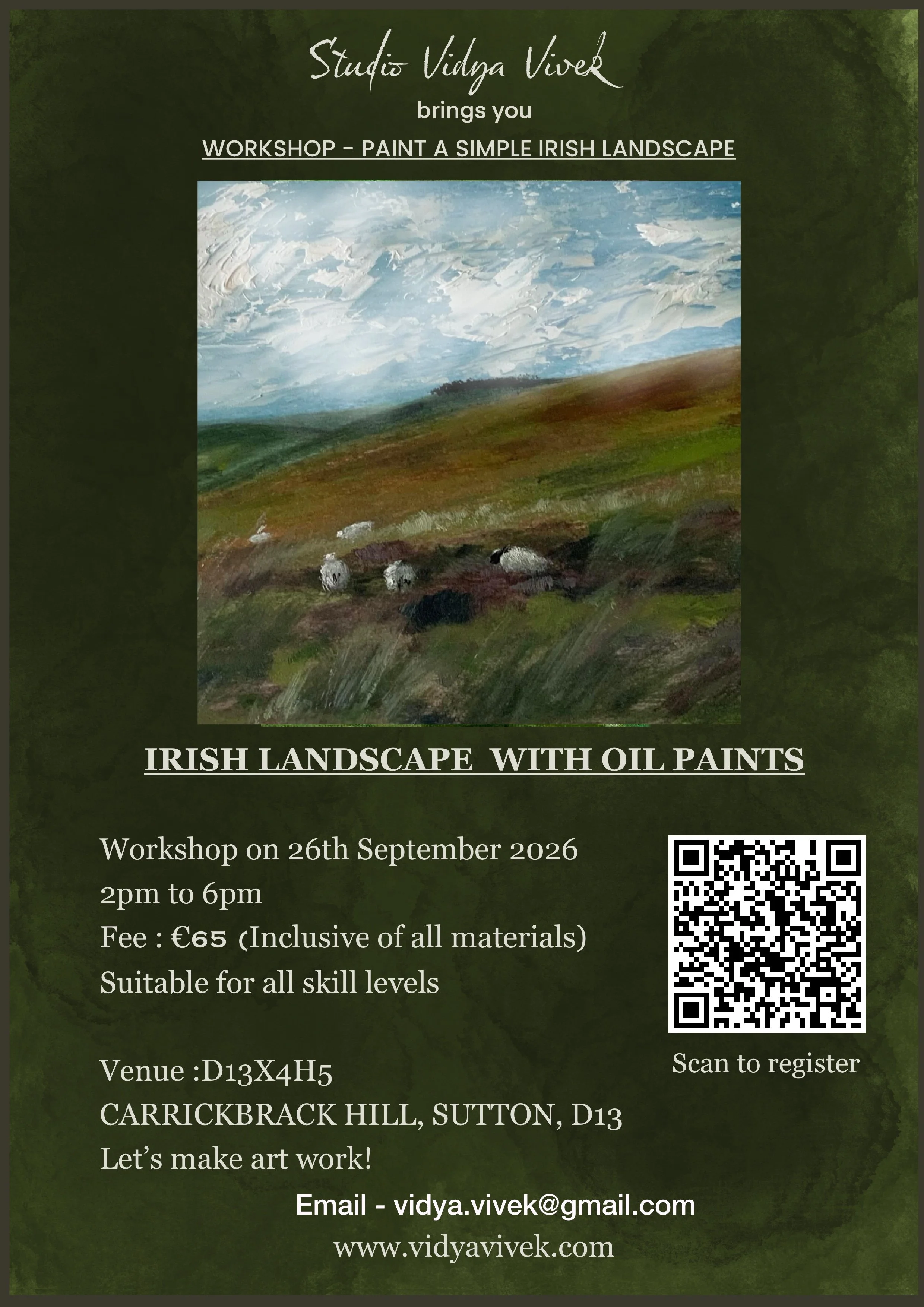Workshop - Irish Landscape with oil paints - 26.09.26