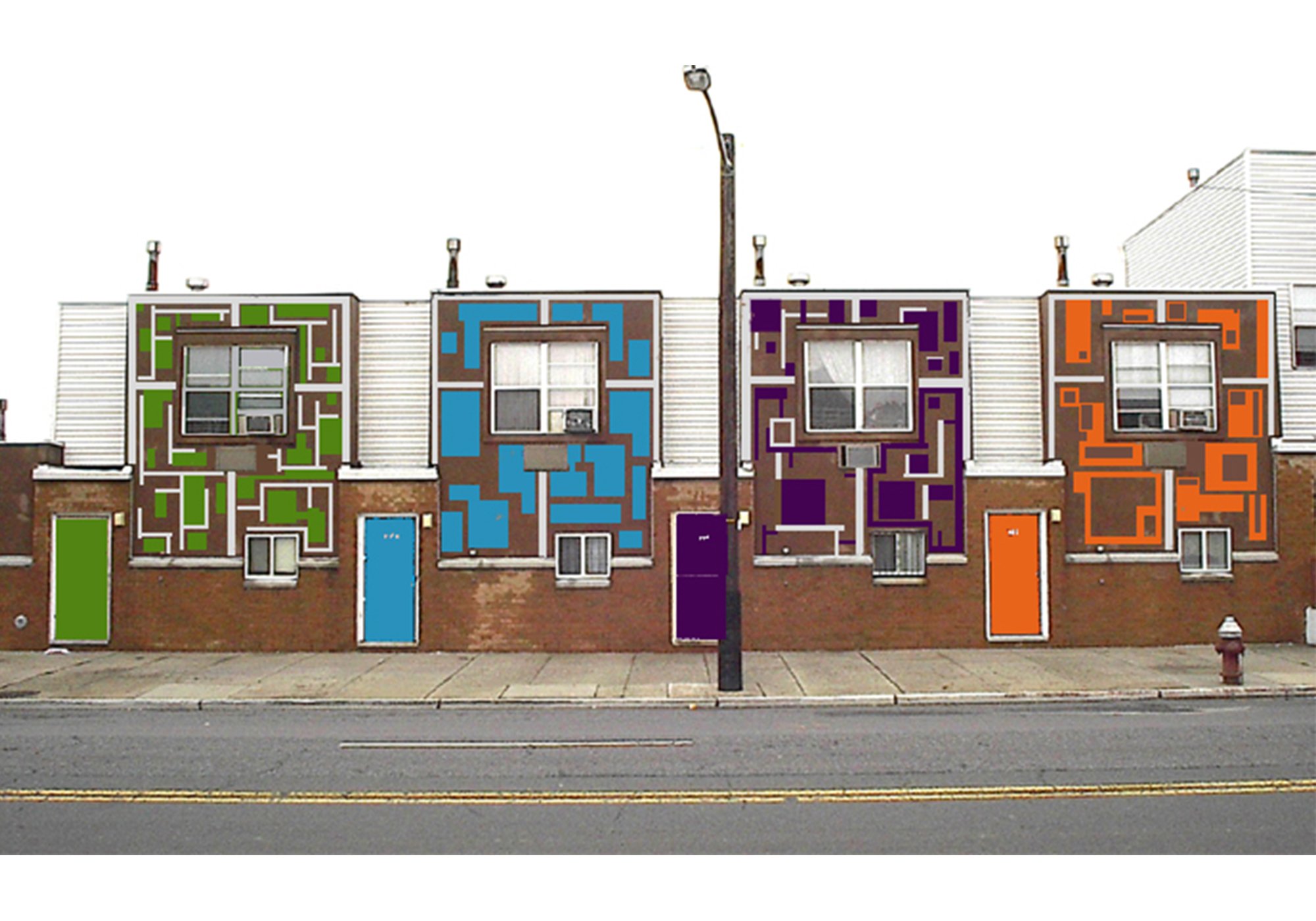 Proposal for Decoration of Lower Income Housing, Jersey City ,NJ.