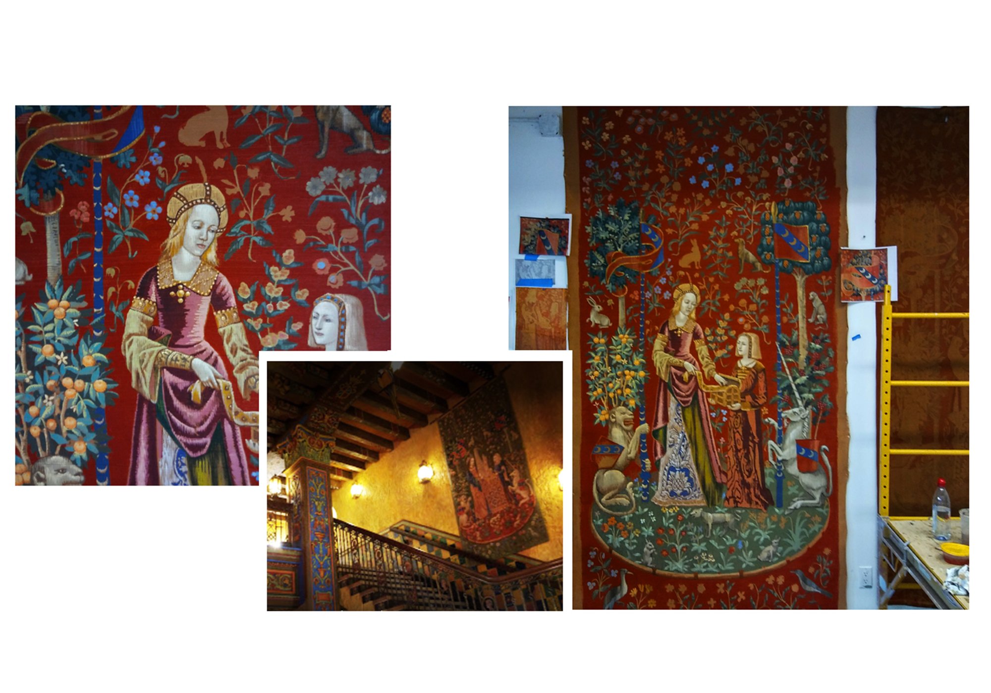 Tapestry Murals for Historic Theater, Fla. for Evergreene Architectural Arts