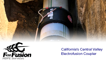 Image of F450 Project in California's Central Valley and a Strongbridge 20" Electrofusion Coupler
