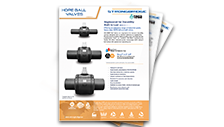 Image of PDF cover for Strongbridge HDPE Ball Valve Sales Sheet - Dual Rated