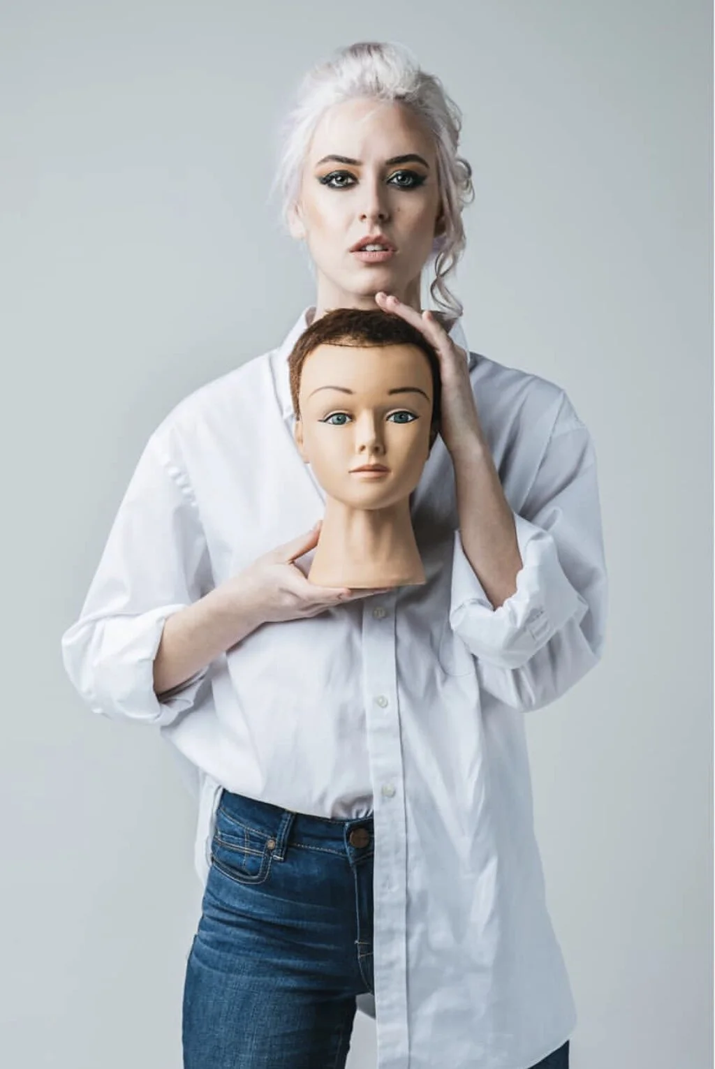 edgy artistically ironic photoshoot