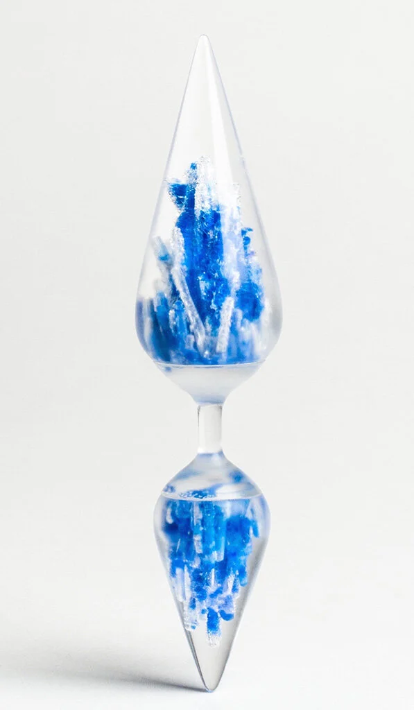 Reflector Ring. 2015 Lathed acrylic, resin Image by Grace Laemmler
