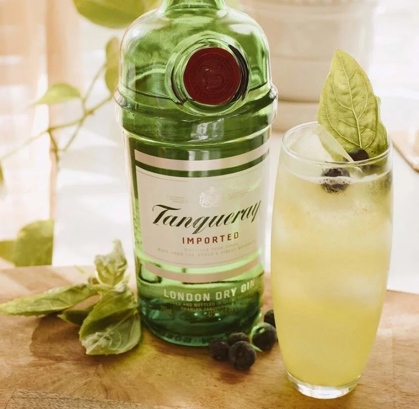 Basil Blueberry Gin Smash