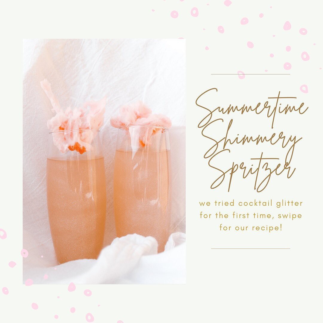 Want to jazz up your cocktails? We&rsquo;re here to introduce you to your new best friend, COCKTAIL GLITTER 😍💕✨ 

Swipe for the recipe to this delicious summertime sip! You&rsquo;ll thank us later 😉