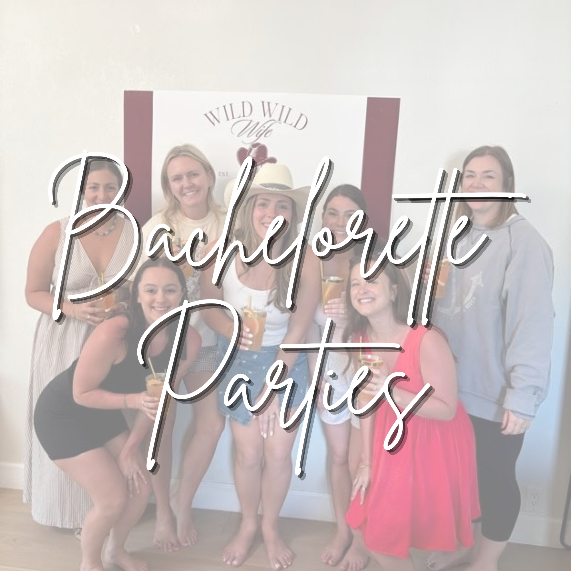 Bachelorette group celebrating during a private BarBees cocktail class