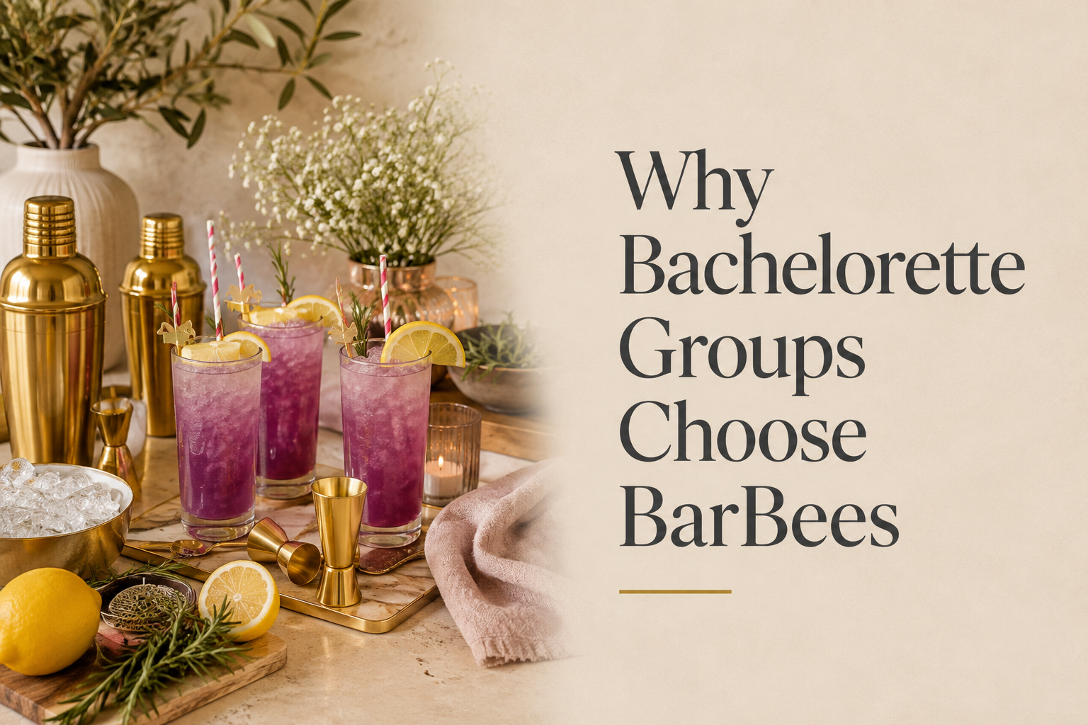 Why bachelorette groups choose BarBees cocktail classes