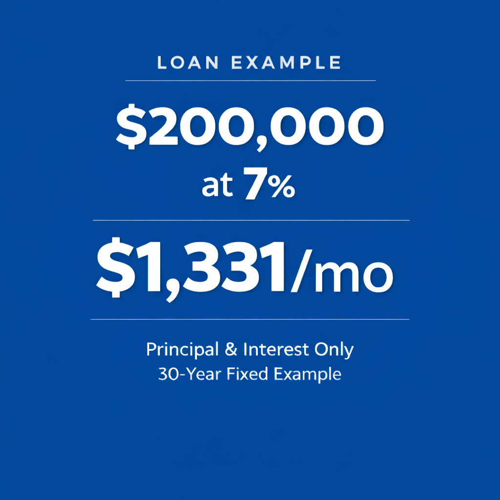 What Is the Monthly Payment on a $200,000 Loan at 7%?