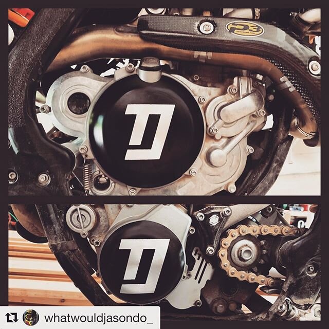Awesome picture of the &lsquo;17-&lsquo;20 ktm500 Clutch and Stator Cover Guards. #Repost @whatwouldjasondo_ with @get_repost
・・・
Clutch &amp; Stator Guard @trailjammerdesigns #ktm500