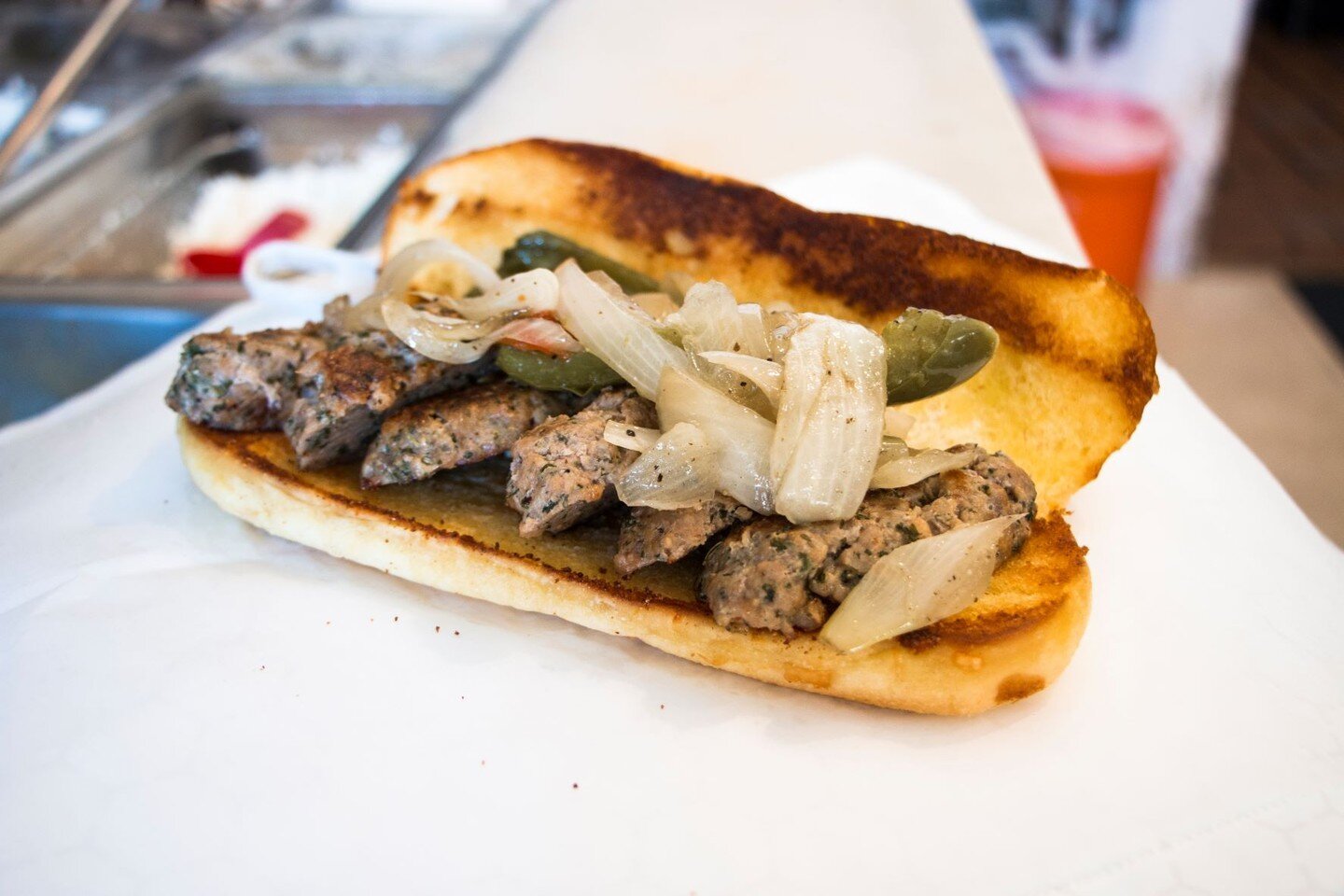 We get our Italian sausage local from The Hill,  just around the corner.

#vinnies #stl #eatstl #foodie #stlouisfoods #stlfoods #greek #italian #lindenwoodpark #sandwiches #special #lunch #dinner #smallbusiness #local #sandwichshop