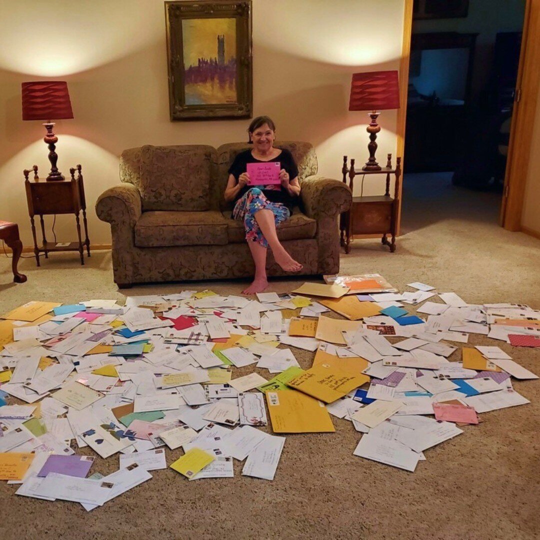 Anne, one of our June letter recipients, loved her letters! Her daughter wanted to share this message with you all: &quot;Receiving all of these cards and letters was so wonderful for my Mom! She couldn't believe how many kept arriving each day (and 