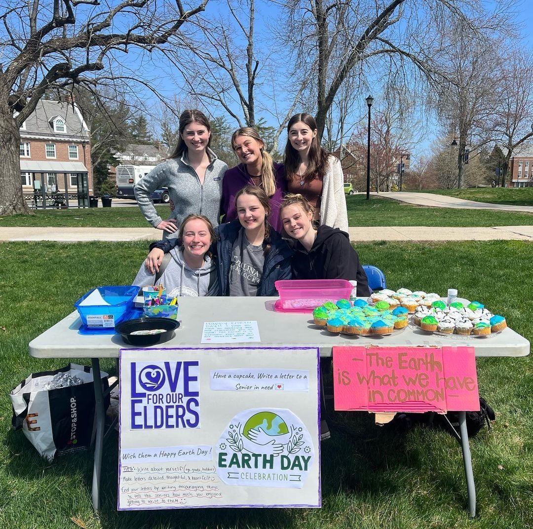 Happy Earth Day! Today, we're loving this Earth Day celebration at our University of New Hampshire chapter. Thank you for caring about our Earth, @loveforourelders.unh, and please remember to use recycled materials for your letters and mailers whenev