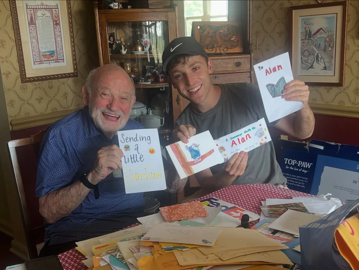 Strangers from around the world sent letters to Alan in Shaker Heights, Ohio. His daughter shared they changed the family&rsquo;s perspective on the world by reminding them how kind and supportive people are. After Alan&rsquo;s wife died last year, t