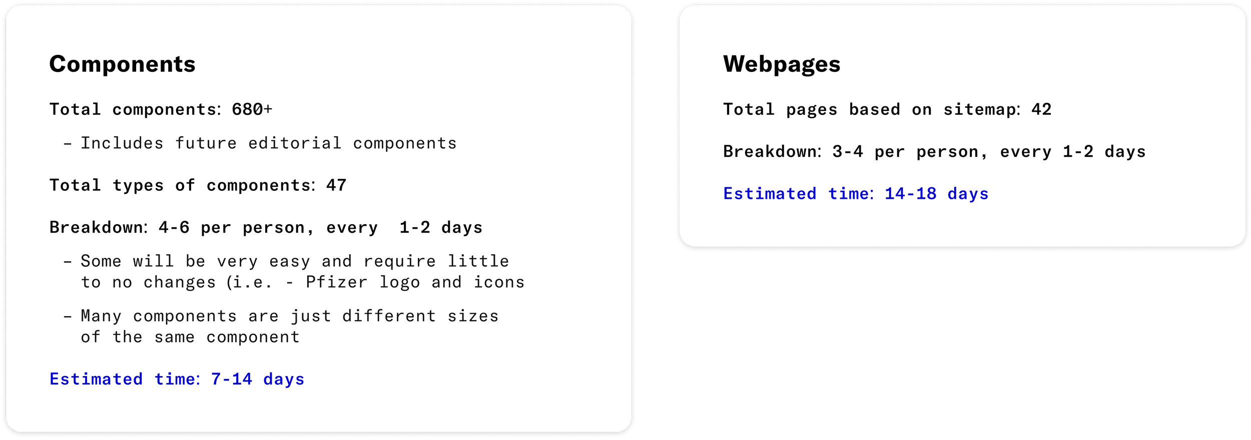 Interface inventory example graphic