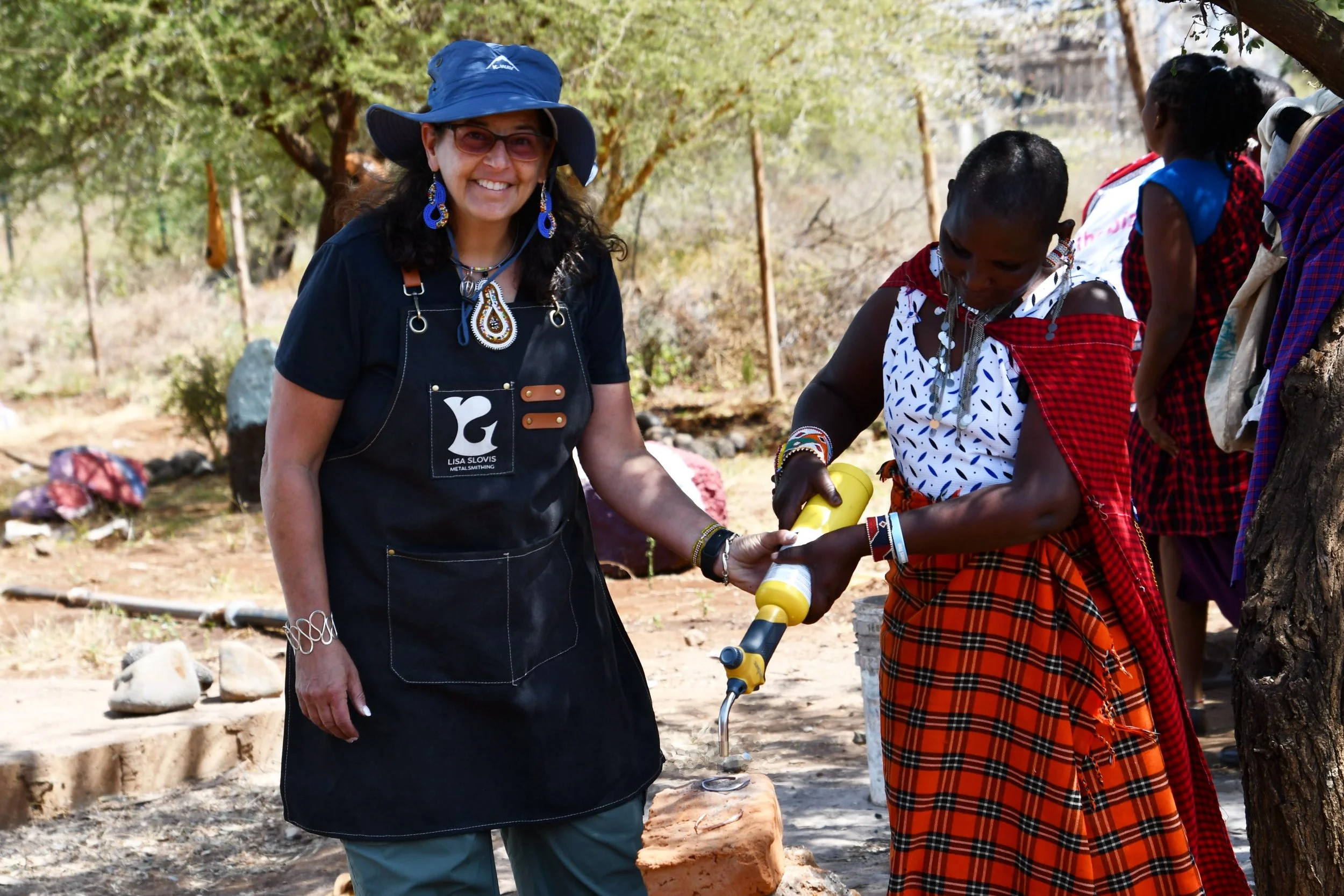 What an amazing week at the MCV  in Kenya with the Maasai women!  These women are incredible- creative, strong and unstoppable!  The MCV center is a wonderful group that helps the community in so many ways- they have started a water bottling system t