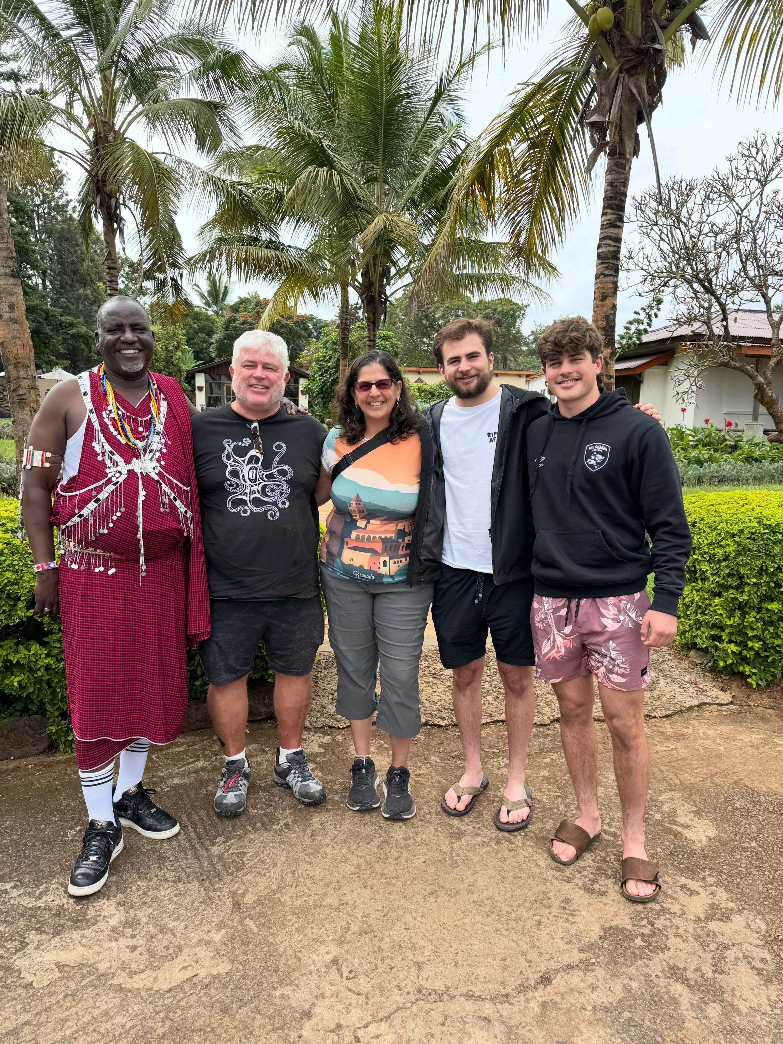 The Maasai Cultural Heritage Center at My Chosen Vessels has welcomed me with huge smiles, singing and an eagerness to learn!  I even had a family of 4 Giraffes come to the workshop yesterday!  5 more days together!!! It is an incredible adventure!