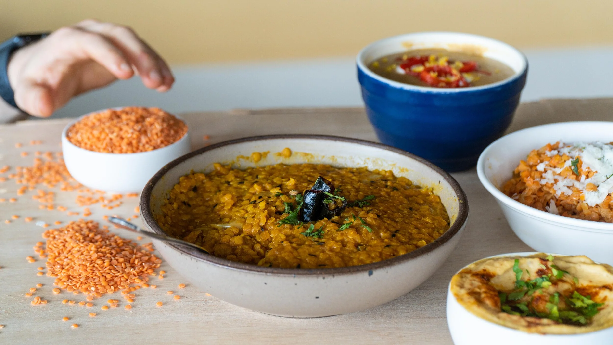 Lentils (Dal Tadka, Hummus, Pilaf, Soup)