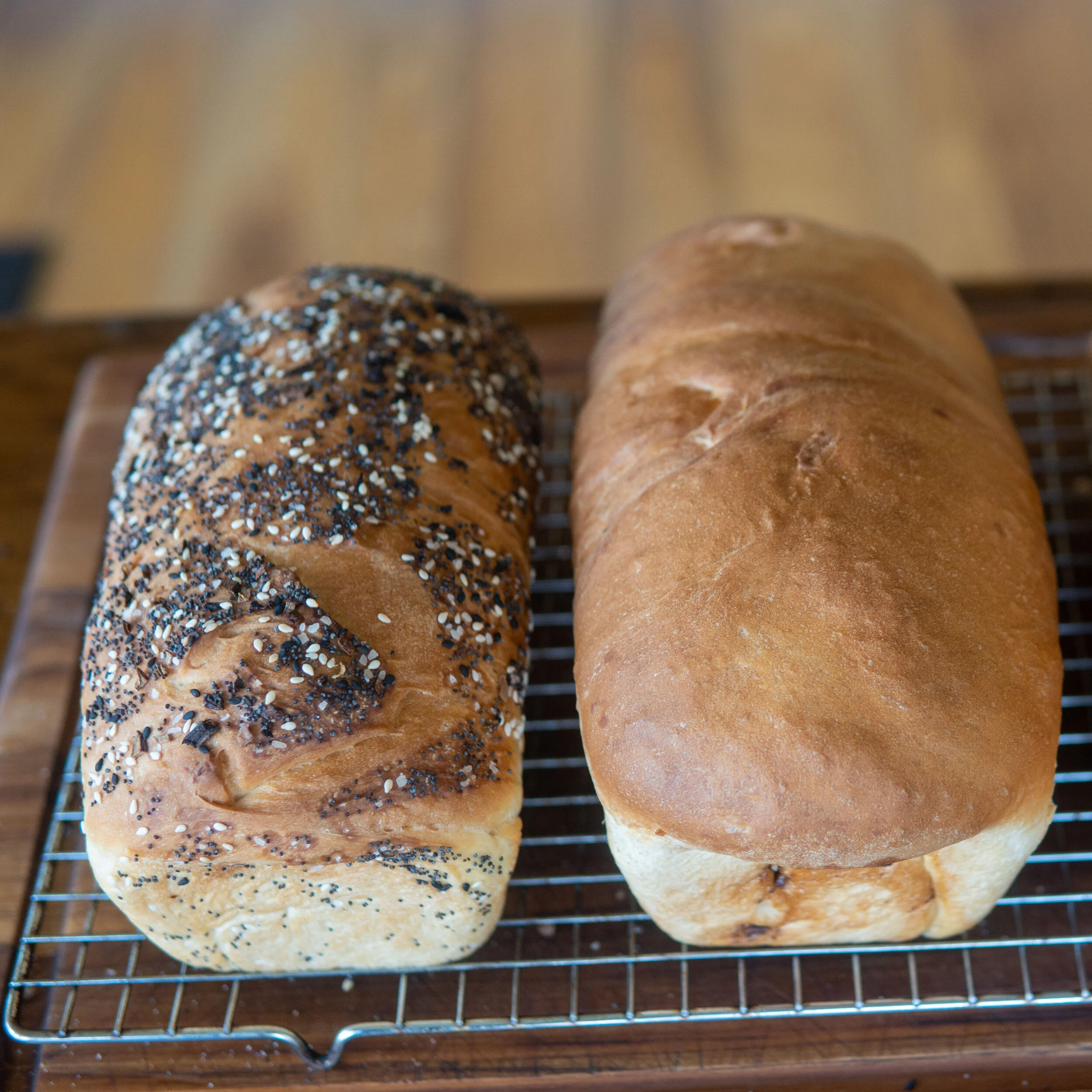 Sandwich Bread (White Bread, Cinnamon Swirl, Everything Bagel) — Ethan