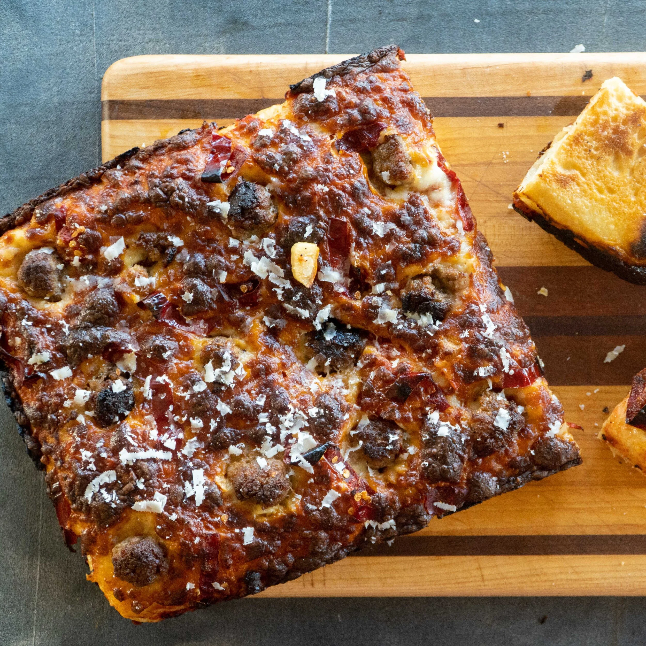 No Knead, Sheet Pan Pizza